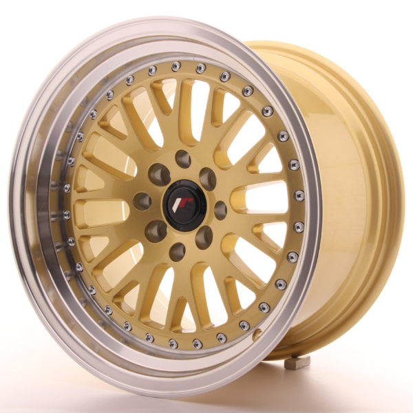 JR Wheels JR10 16x9 ET10 4x100/114 Gold w/Machined Lip