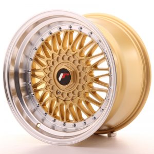 JR Wheels JR9 17x10 ET20 BLANK Gold w/Machined Lip